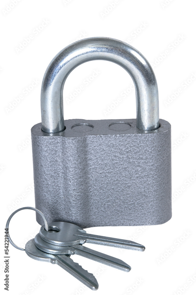 Padlock isolated on white background Padlock isolated on white background