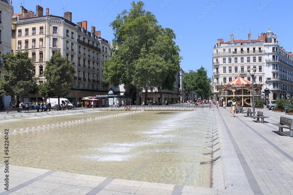 Naklejka premium Place de la République à Lyon
