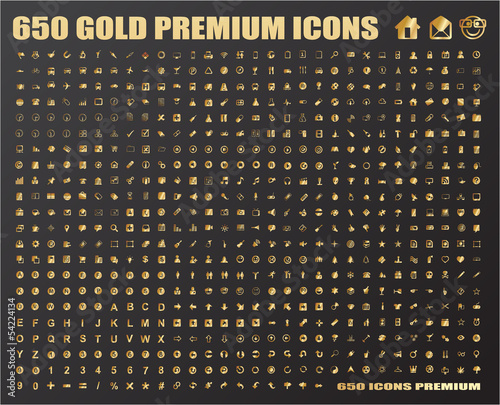 650 Gold Icons
