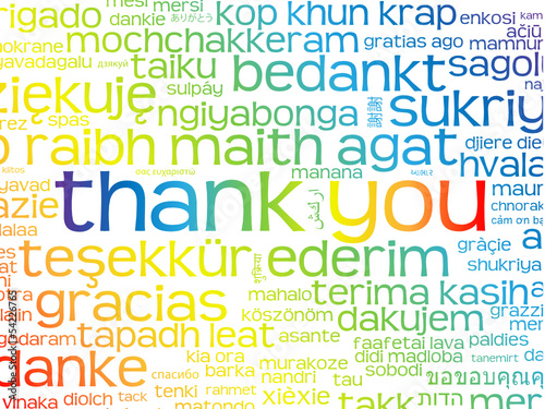 "THANK YOU" Card (thanks kindness gratitude message love)