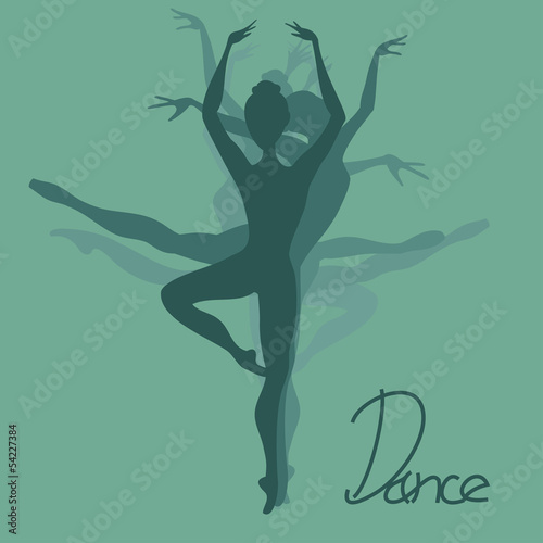 Illustration of ballet dancer