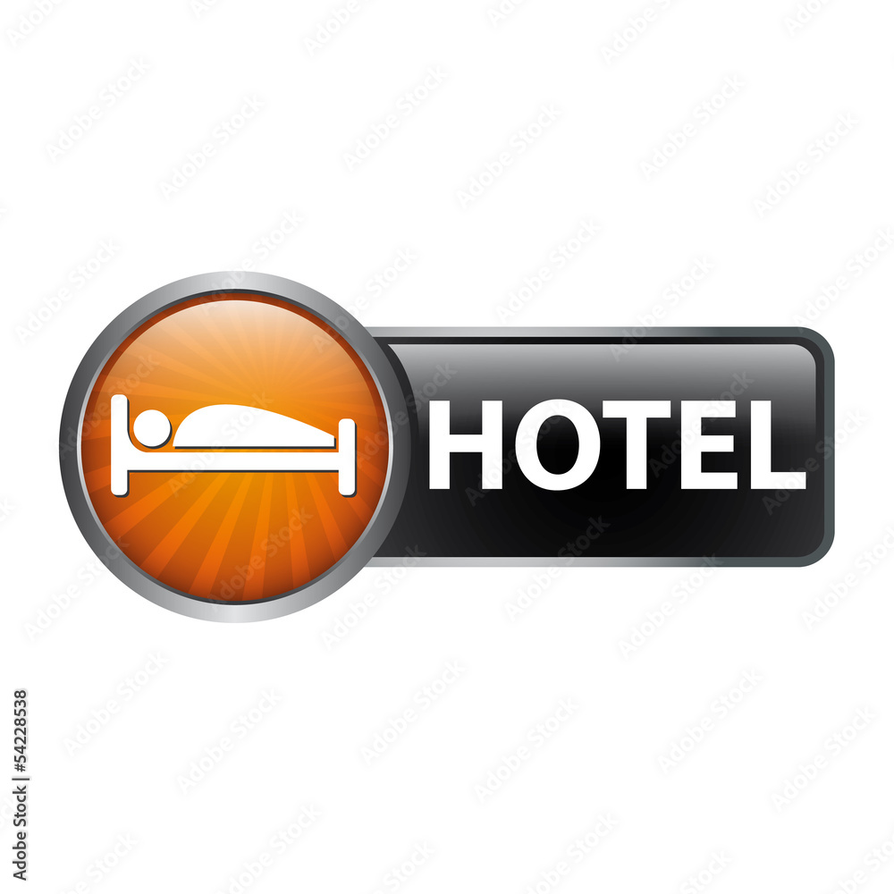 Fototapeta premium Hotel buchen - Button