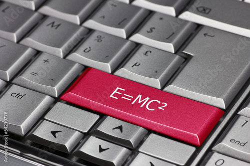 Fototapeta Relativity formula on a keyboard key
