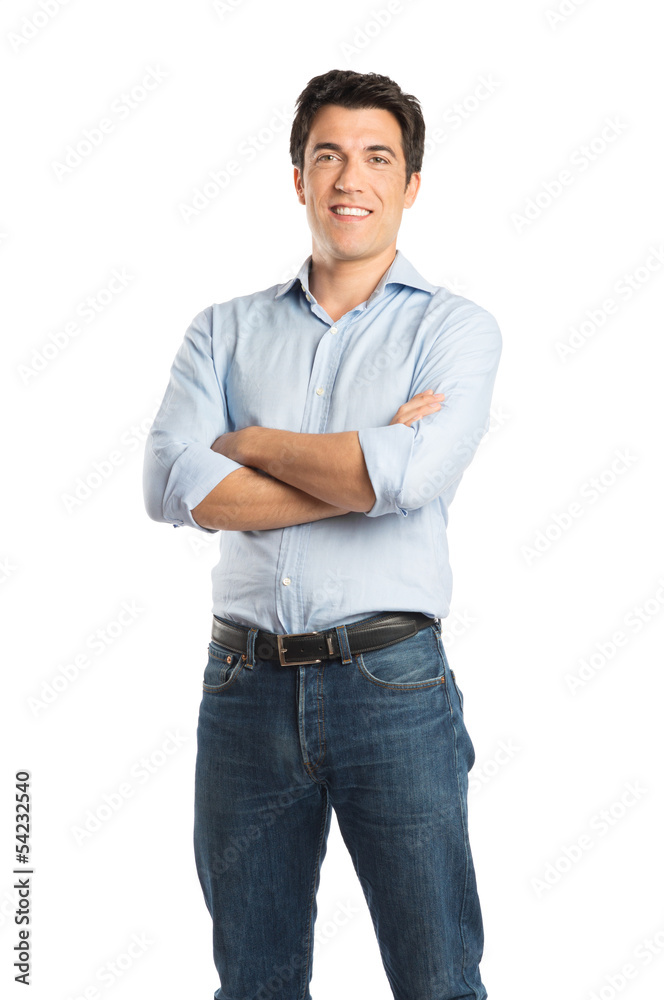 Happy Young Man Standing Happy Young Man Standing