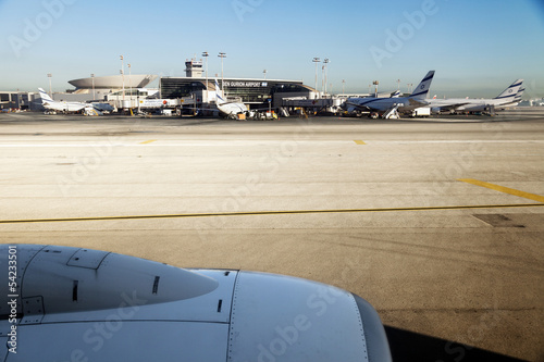 Israeli Planes at Ben-Gurion Airport