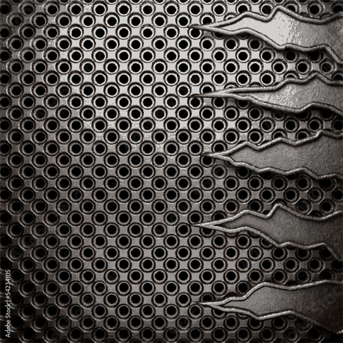 metal on wall background