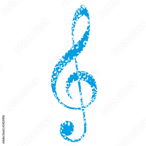 Musik Noten Notenschlüssel