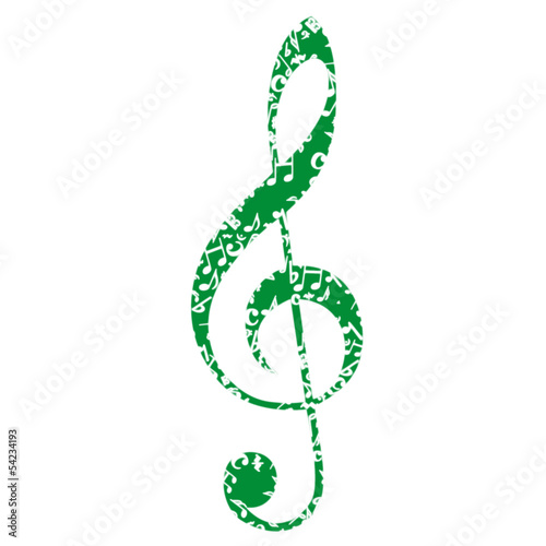 Musik Noten Notenschlüssel