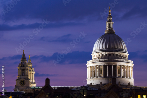 St. Paul's Cathedral at Dusk photo