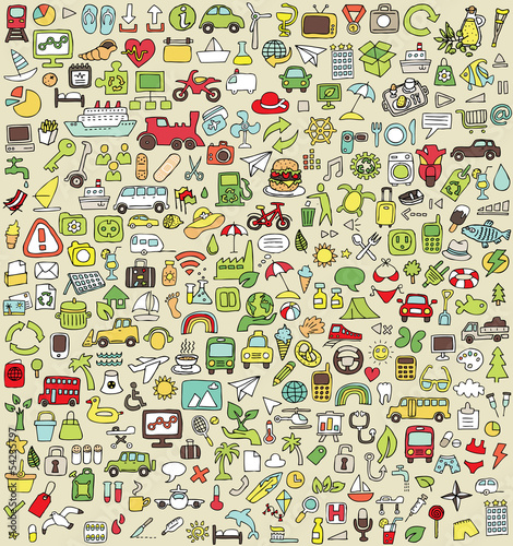 XXL Doodle Icons Set No.3