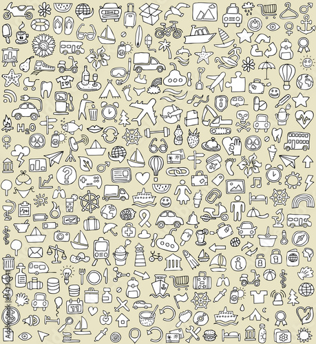 XXL Doodle Icons Set No.4