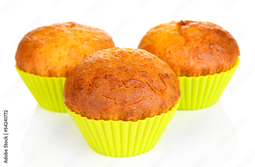 Sweet cupcakes isolated on white Sweet cupcakes isolated on white
