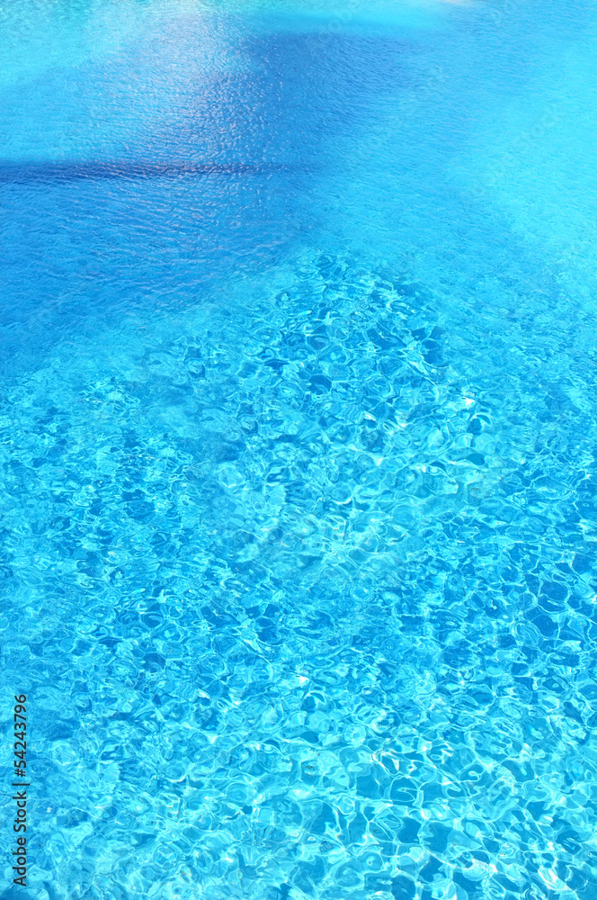 Fototapeta premium Blue water in swimming pool