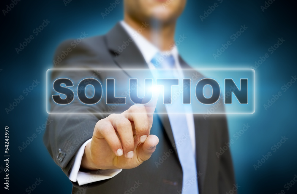 Businessman solution concept Businessman solution concept