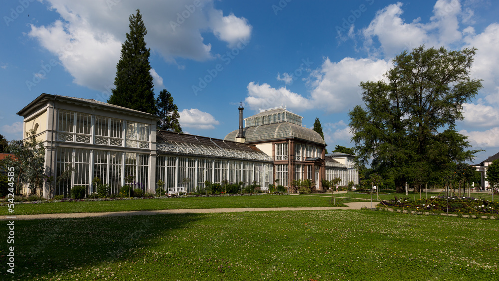 Bergpark Wilhelmshohe in Kassel the glasshouse