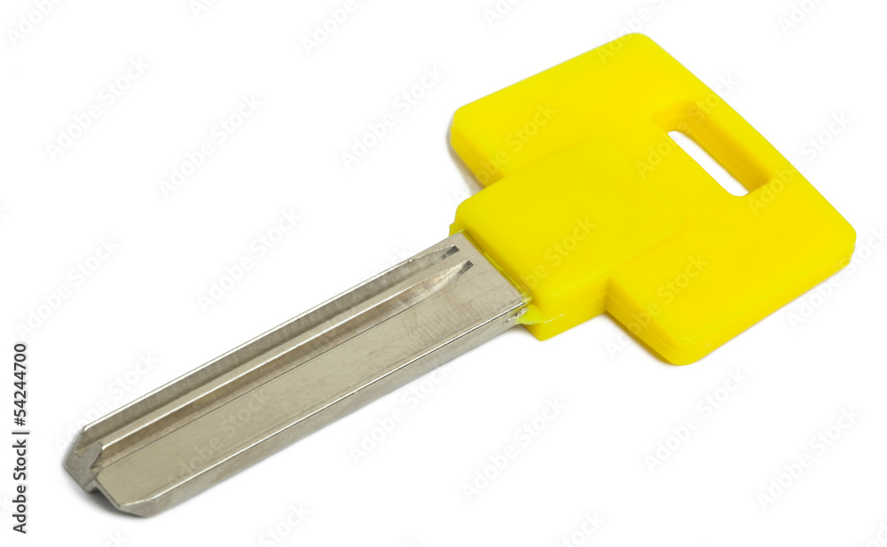 Isolated Yellow Key