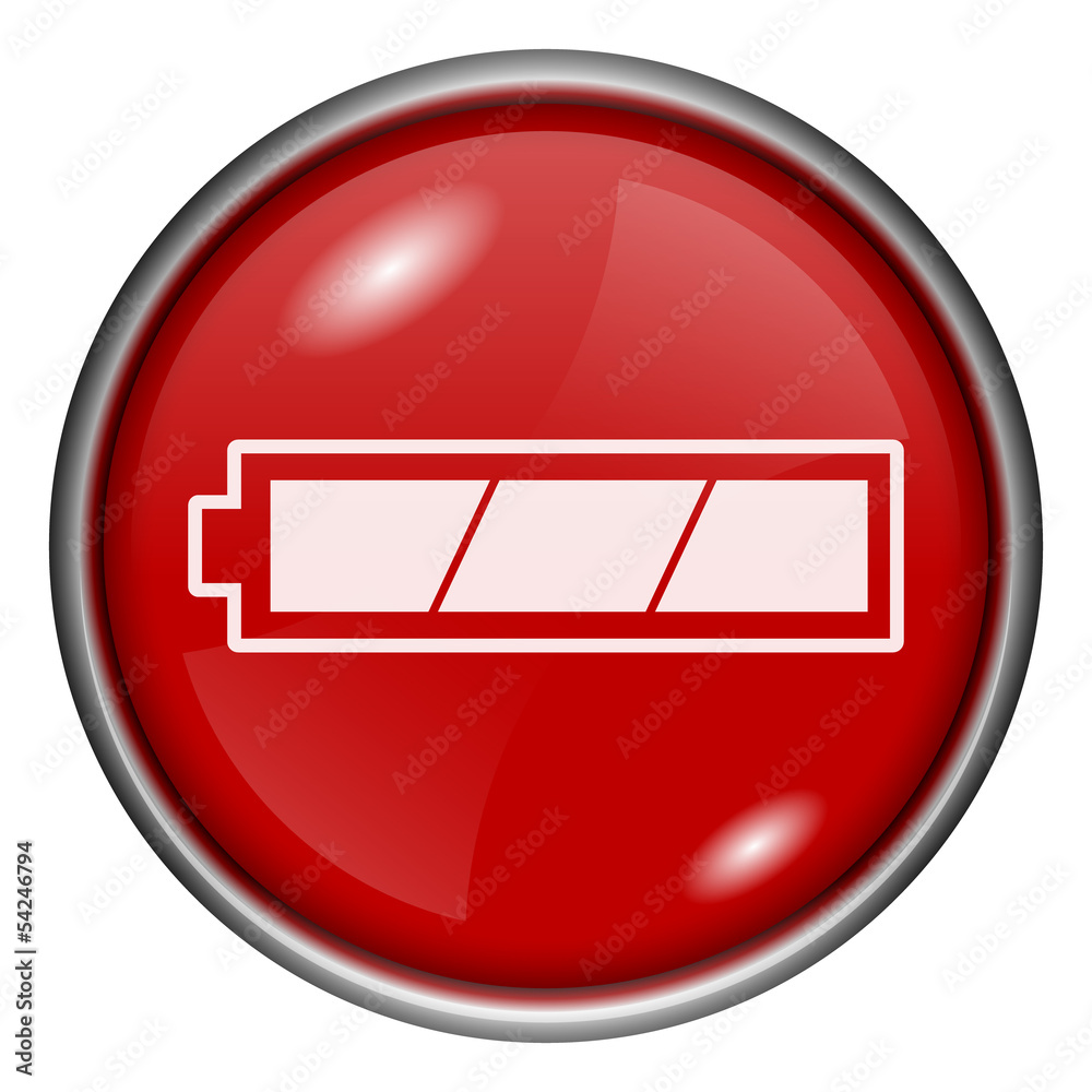 Red round glossy icon Red round glossy icon