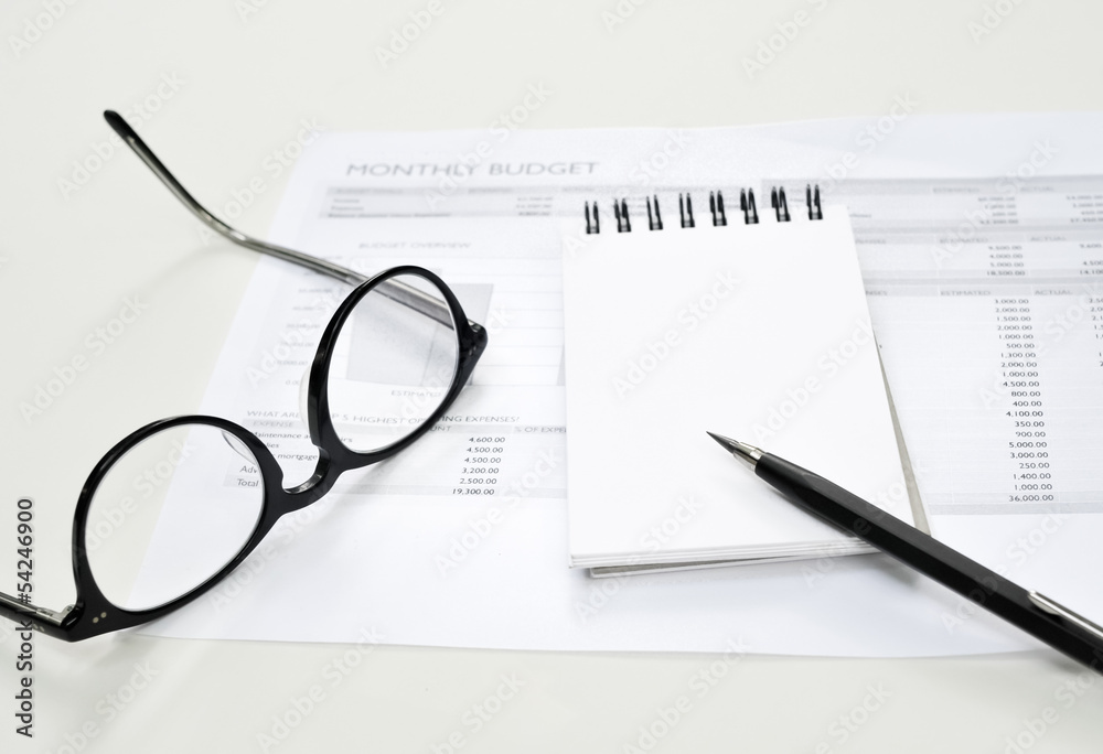 Fototapeta premium Financial accounting