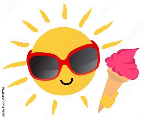 Sonne mit Eis