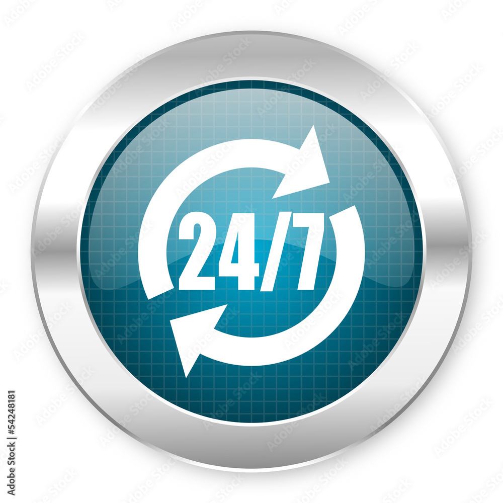 24/7 service icon 24/7 service icon
