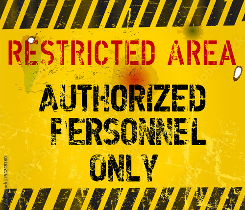 restricted area, prohibition sign,vector
