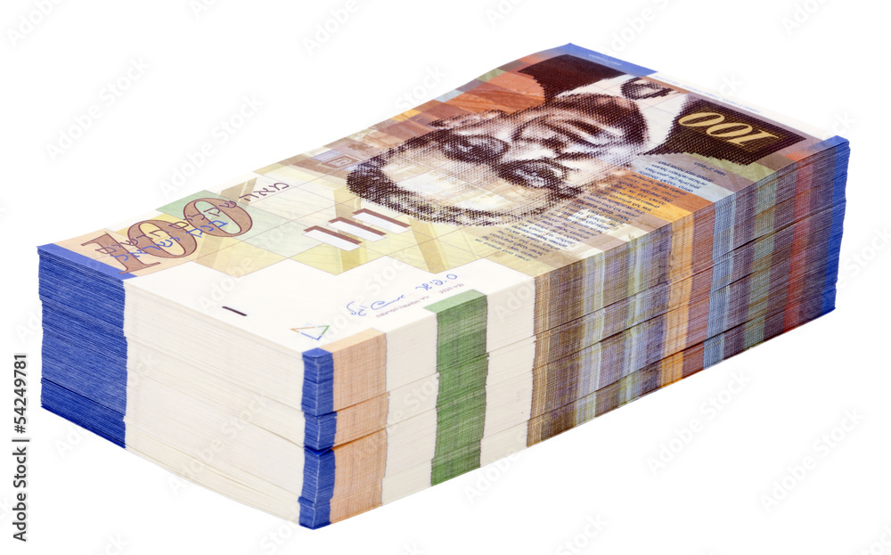 Isolated 100 NIS Bills Stack