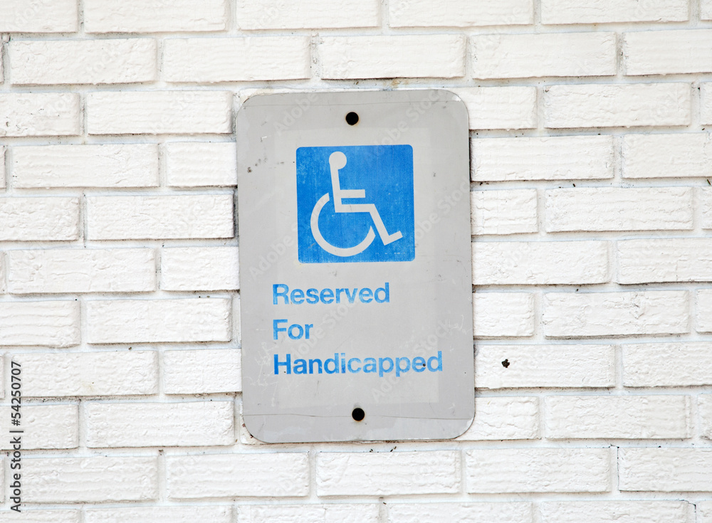 Handicapped Parking Sign Handicapped Parking Sign