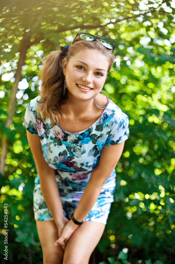 smiling young woman smiling young woman
