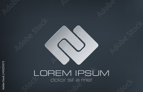 Abstract Fashion Jewelry vector logo design. Creative icon.