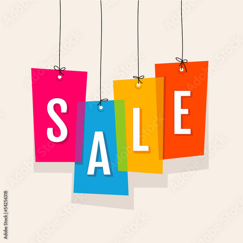 Price labels. Sale