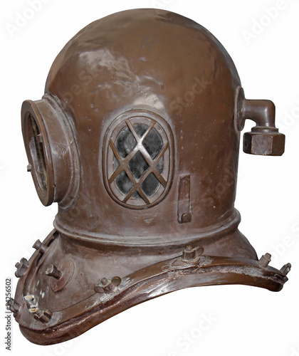 Old diving helmet photo