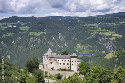 South Tyrol Landscape with Castle  Bolzano 