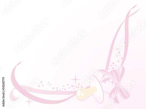 Baby girl arrival card