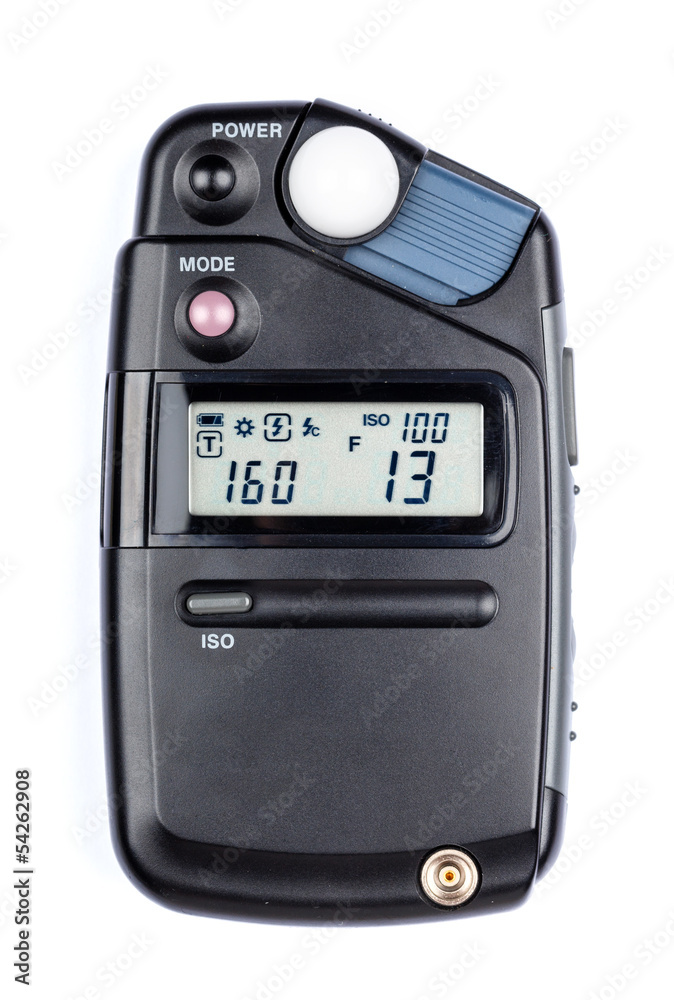 Lightmeter isolated on white background