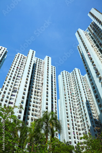 Apartment building in Hong Kong © leungchopan