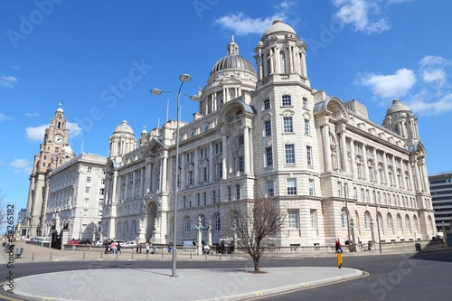 Liverpool, UK - Royal Liver Building and Port Authority