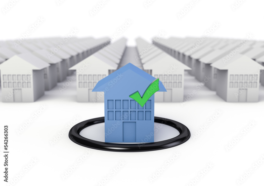 Fototapeta premium Houses isolated