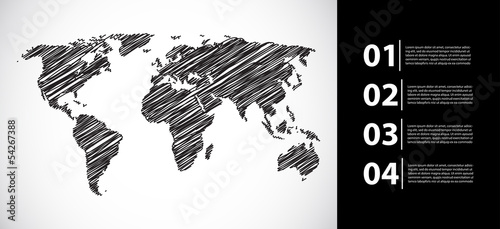vector map with special sketch design