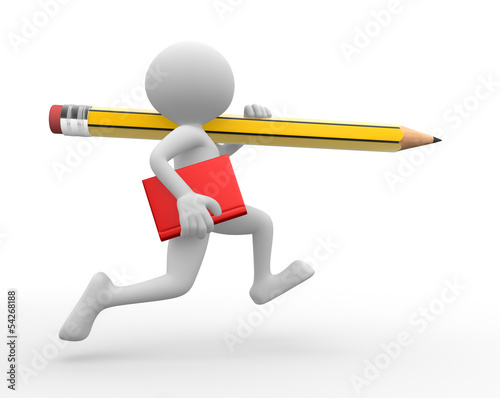 Book and pencil