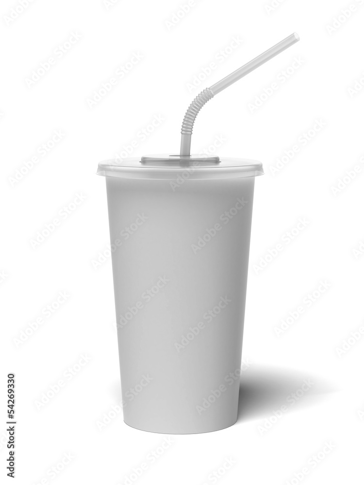 paper glass with a straw paper glass with a straw