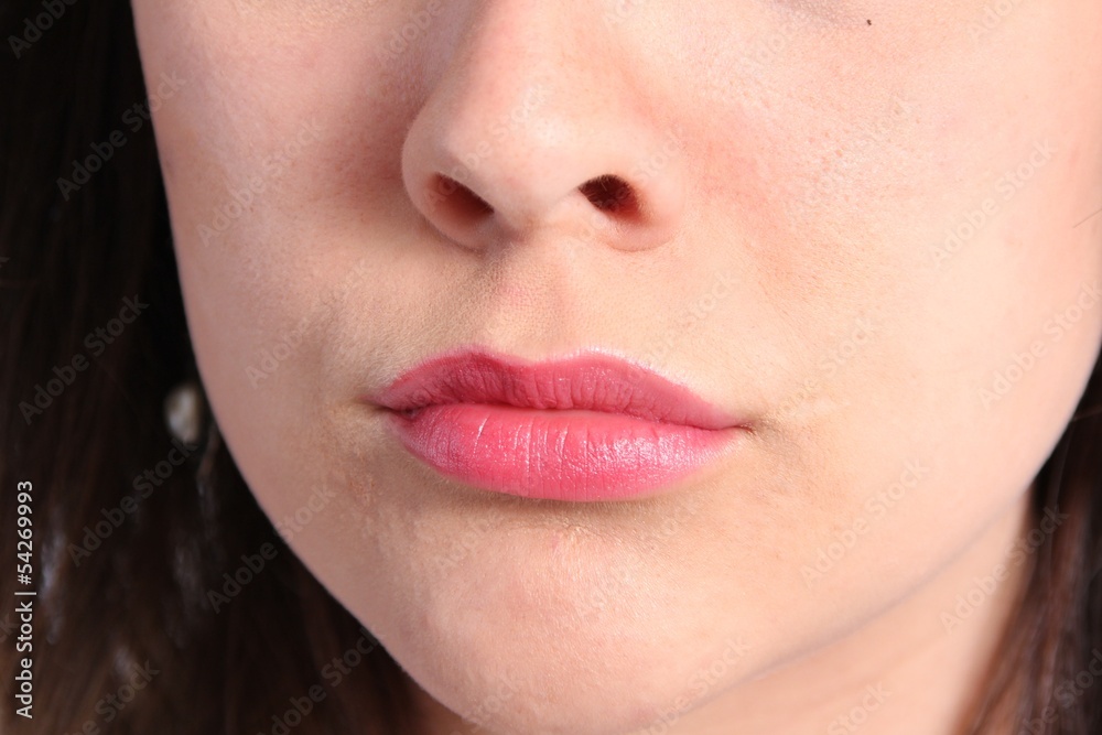 Naklejka premium Adorable Lips of Young Lady