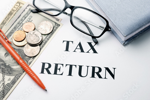 Tax return papers