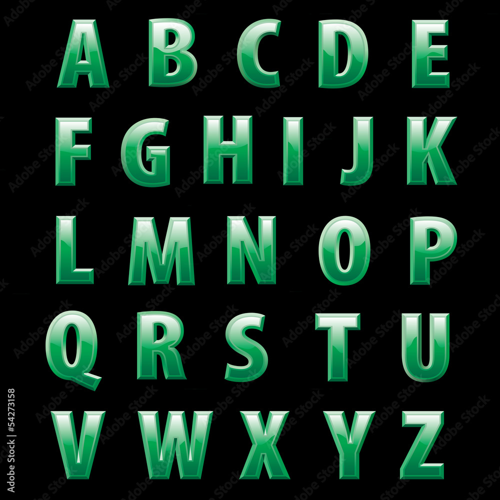 green alphabet