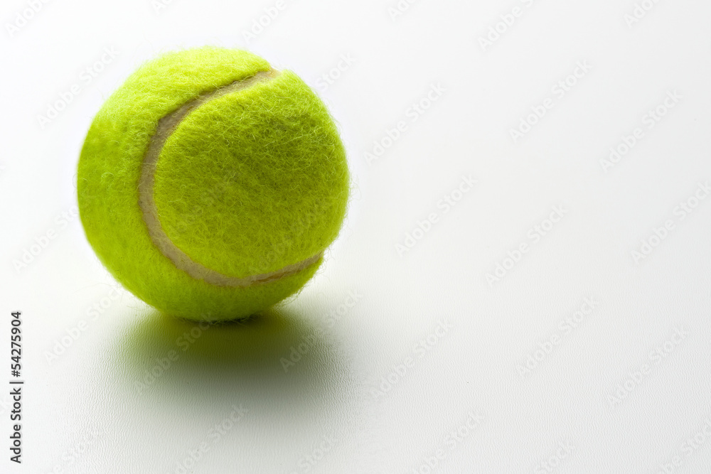 Yellow green tennis ball
