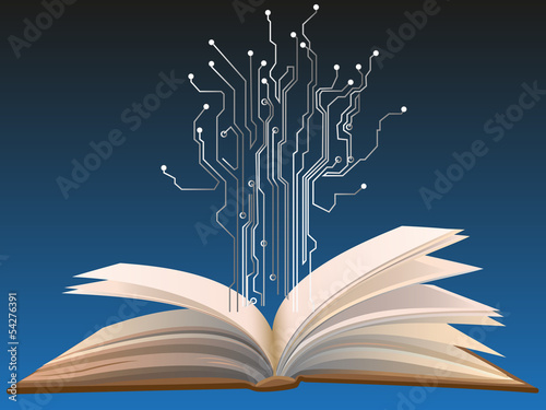 Chip and an open book.