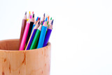 Pencils isolated on a white backgrounds