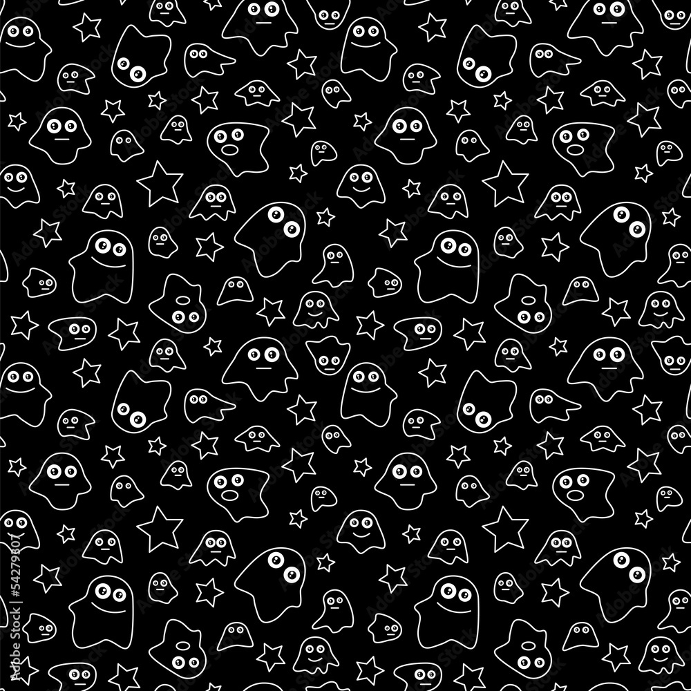 Seamless pattern ghost