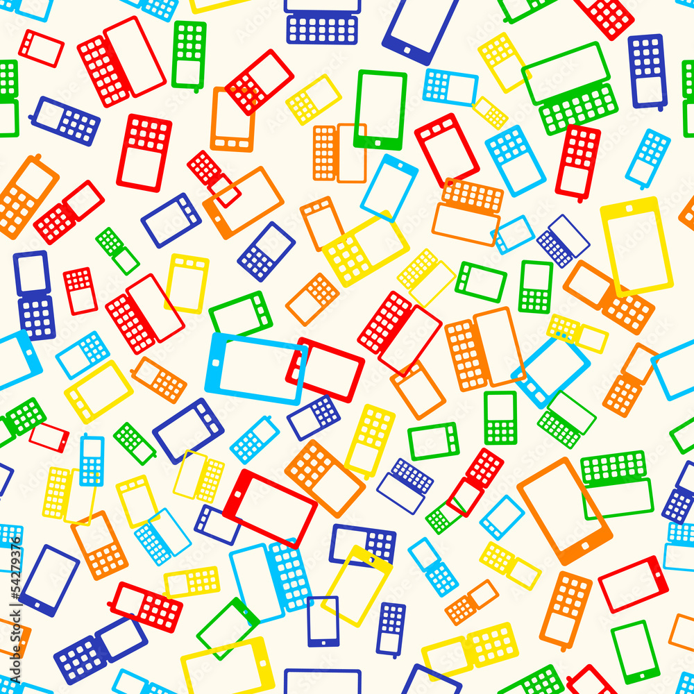 seamless pattern phone