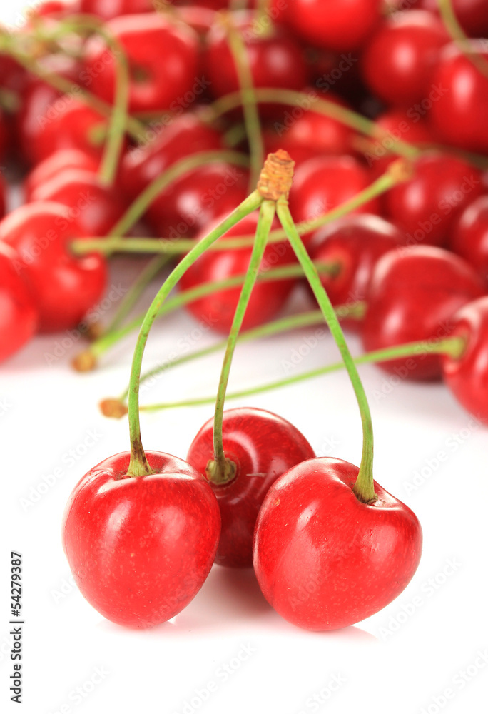Cherry berries close up