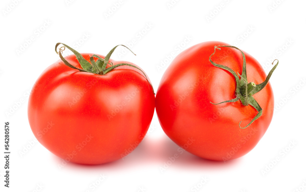 Two ripe red tomatoes Two ripe red tomatoes